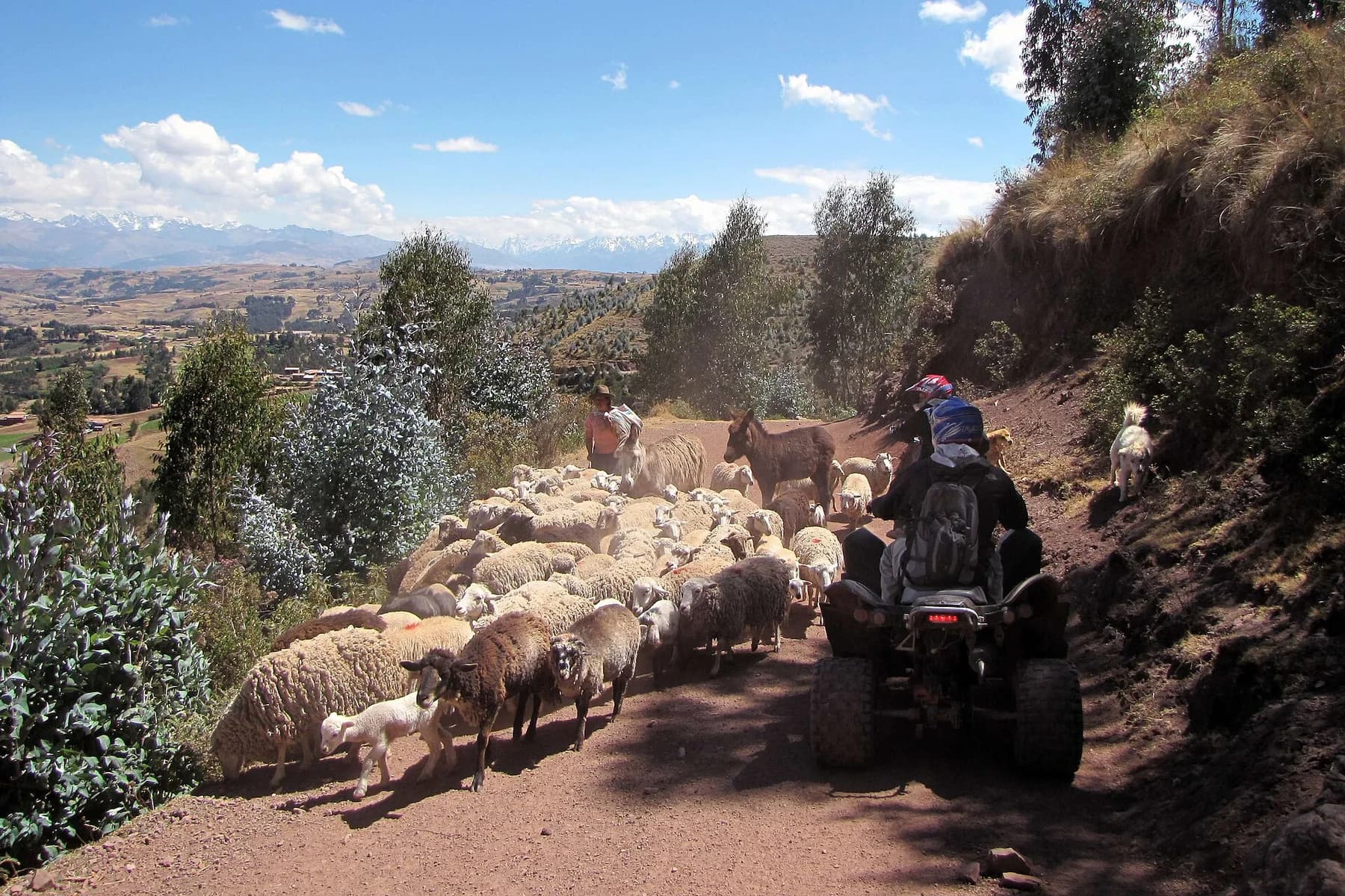 Recorrido en cuatrimoto por caminos rurales de Maras y Moray