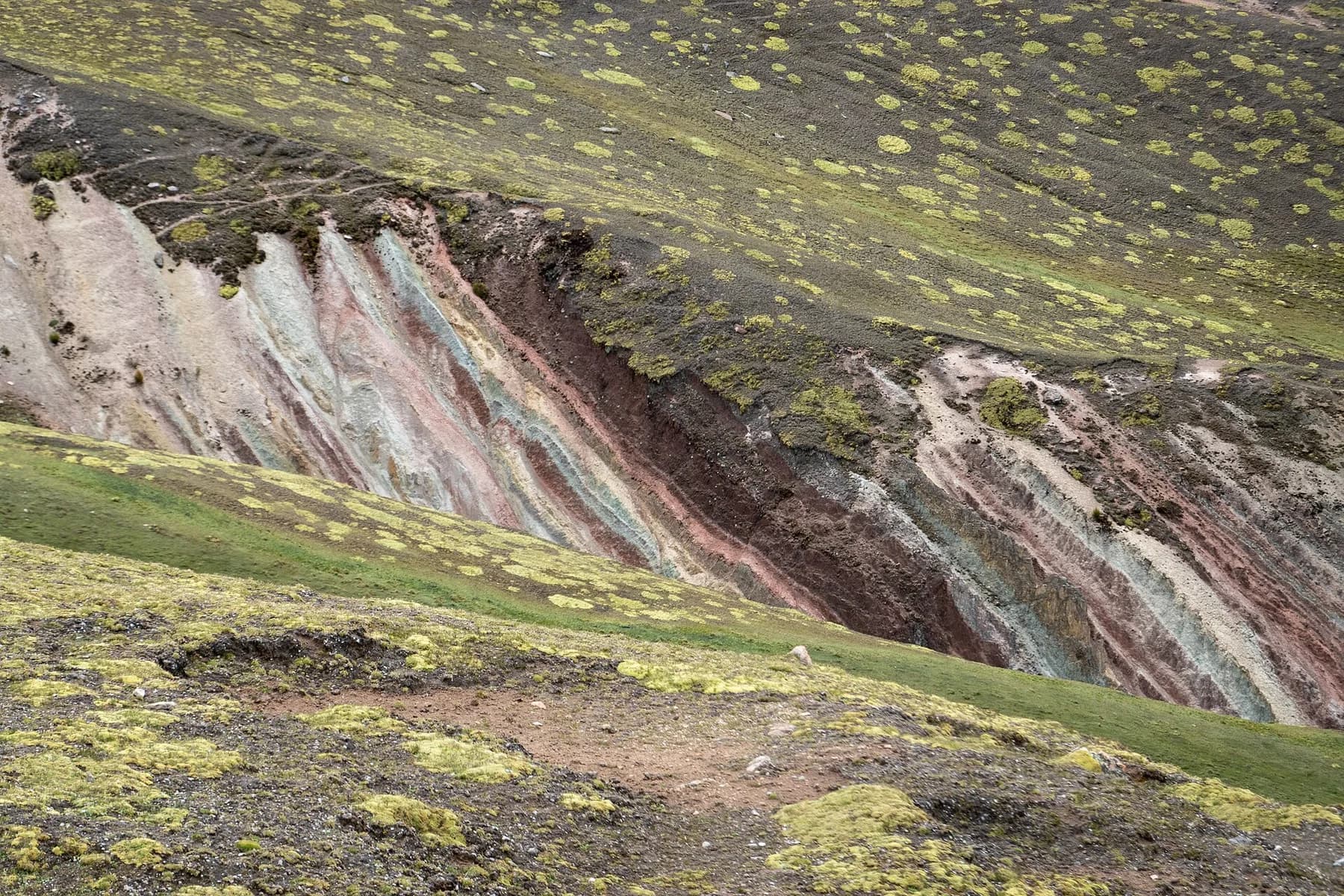 Cordillera de colores de Palcoyo en Cusco